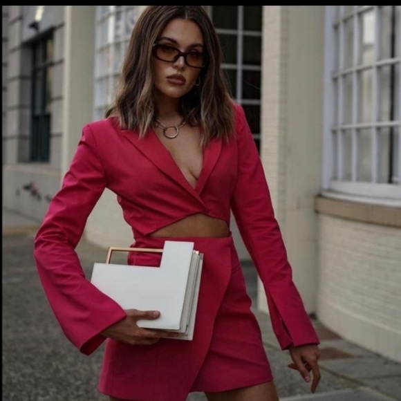 {Zara} Gorgeous Cut Out Blazer Dress - Picture 16 of 16